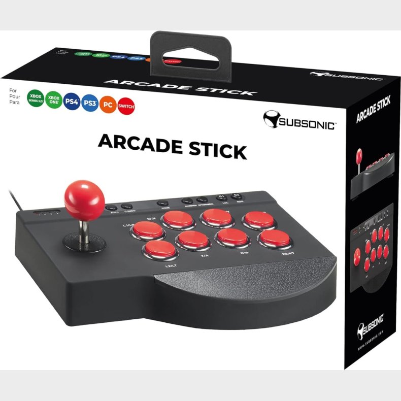 Subsonic Arcade Stick (ps4 /ps3 / Xbox / Pc / Switch)