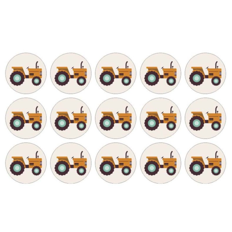 Traktor muffinskageprint / sukkerprint