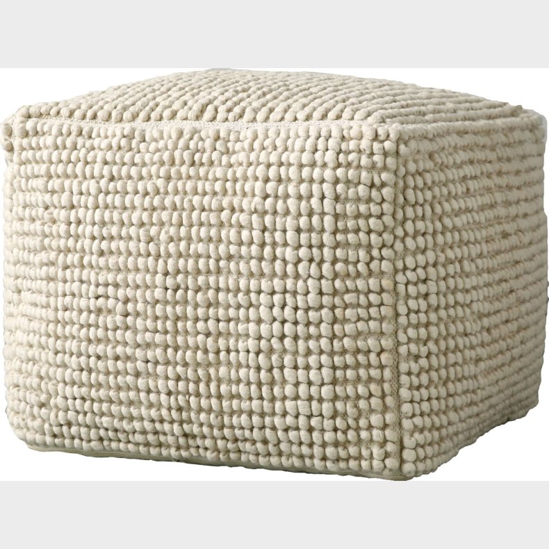 Creative Collection - Suna Puf - Natur - Uld