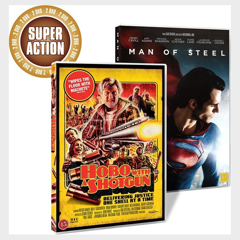 Hobo With A Gun // Man Of Steel - DVD - Film