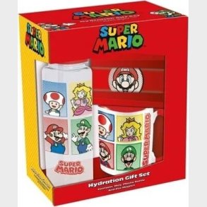 Super Mario (4 Farver) Gavest (plastflaske, Krus & Magnet) V2