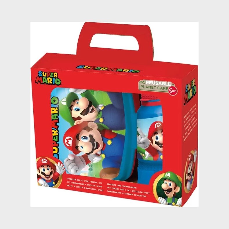 Super Mario - Madkasse & Drikkedunk