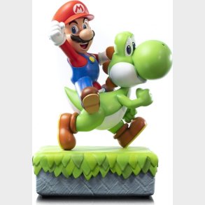 Super Mario Statue Figur - Mario Og Yoshi
