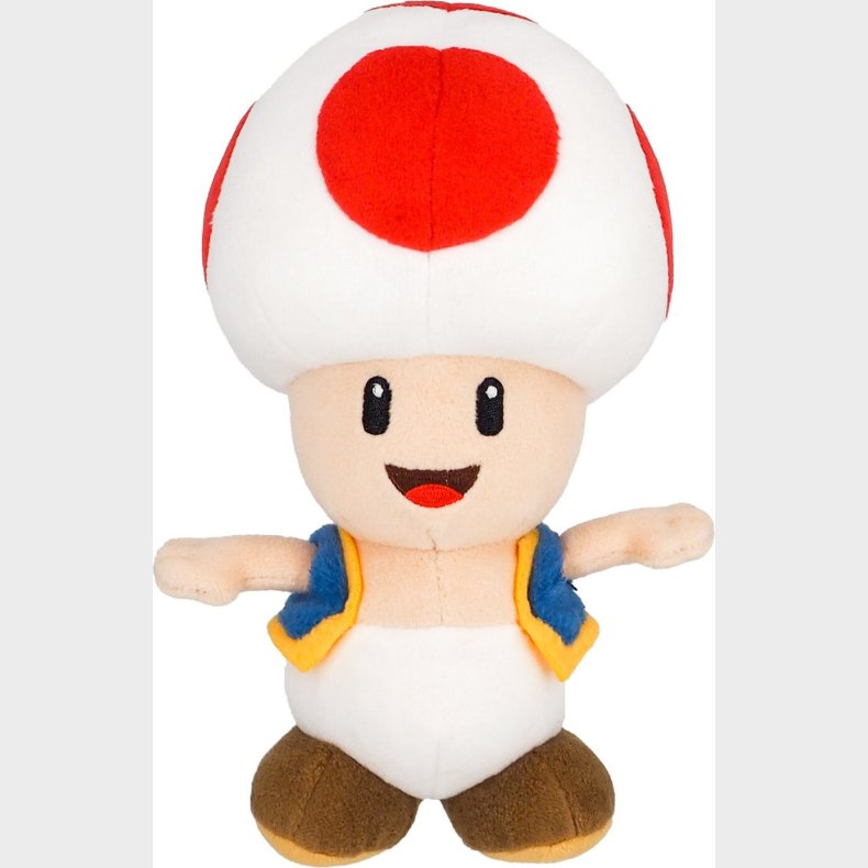 Super Mario Bamse - Toad Rouge - R�d - 20 Cm