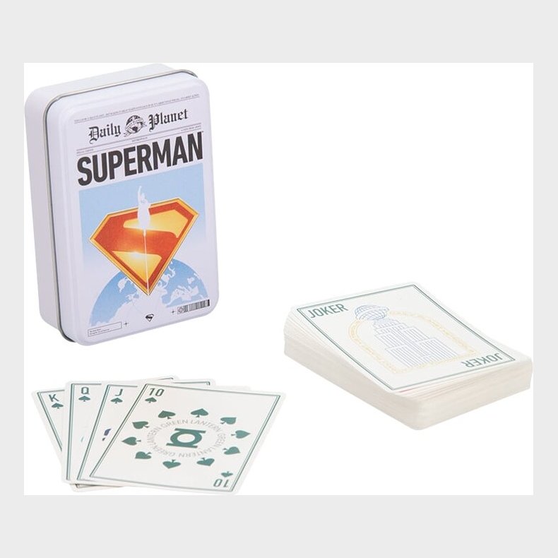 Superman Playing Cards In A Tin