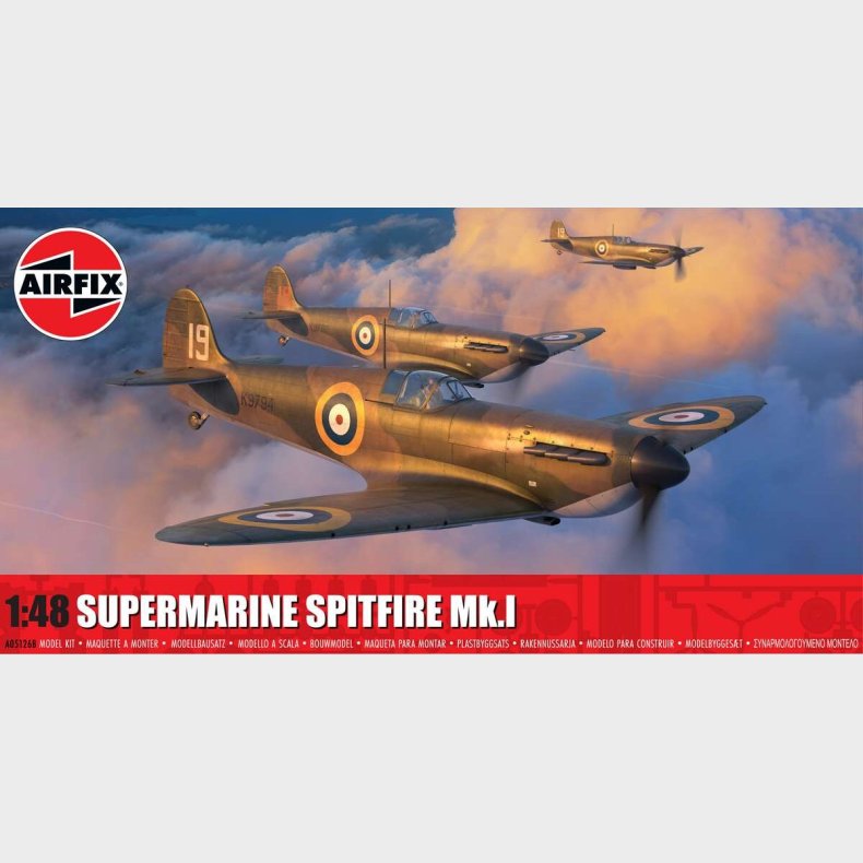 Airfix - Supermarine Spitfire Mk.i Fly Byggest - 1:48 - A05126b