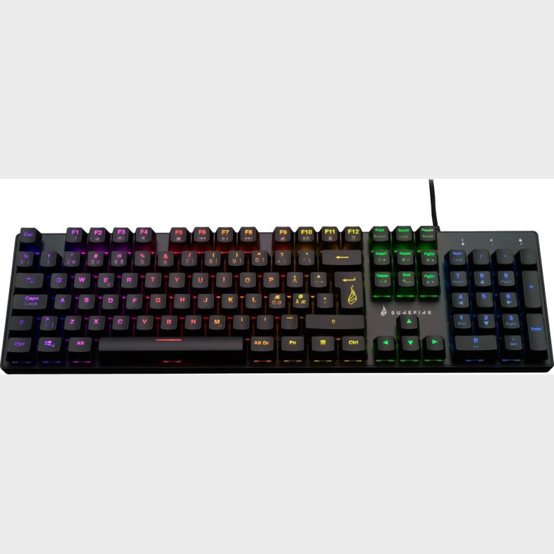 Surefire - Kingpin M2 Mech. Gaming Rgb Keyboard Qwerty Nordic