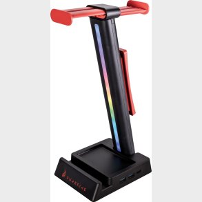 Surefire - Vinson N2 Dual Gaming Rgb Mf Headset Stand, Black