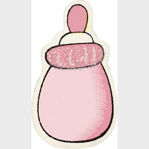 Sutteflaske - Str. 22x37 Mm - Tykkelse 1,7 Mm - Lyserd - 10 Stk.