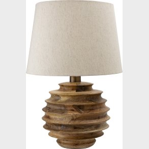 Creative Collection - Svale Bordlampe Med Skrm - Natur - Mango