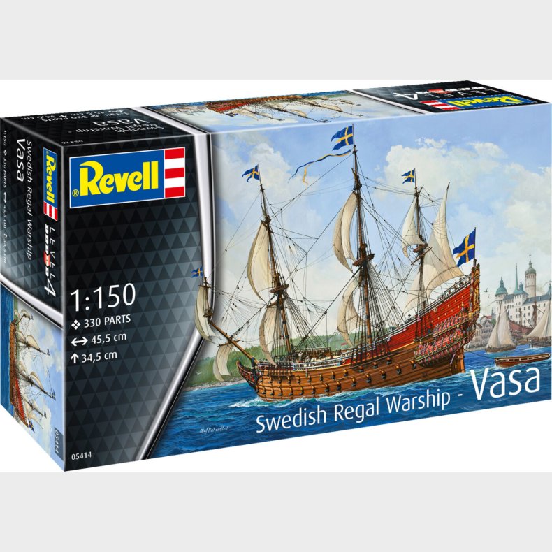 Revell - Vasa Swedish Regal Warship - 1:150 - Level 4 - 05414