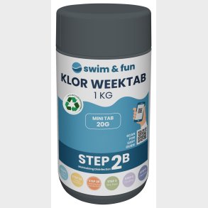 Swim & Fun Klor WeekTab  20g tabletter, 1 kg