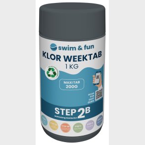 Swim & Fun Klor WeekTab tabletter 200 g, 1 kg