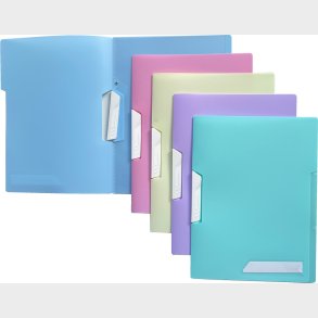 Swingmappe A4 0,4 Mm - Assorterede Pastel Farver - Centrum