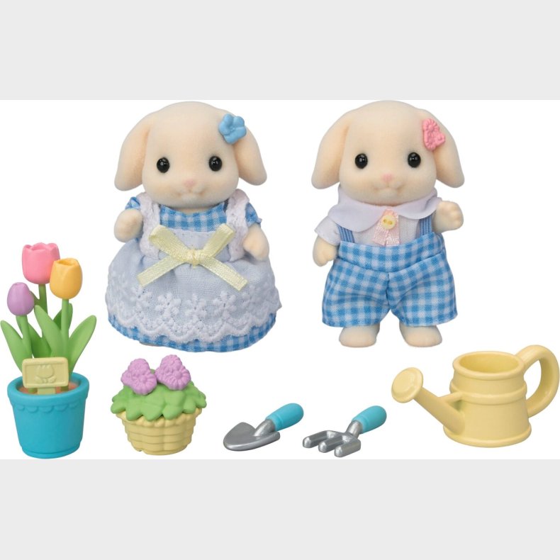 Sylvanian Families - Flora Kanin Bror Og S�ster - Haves�t - 5736