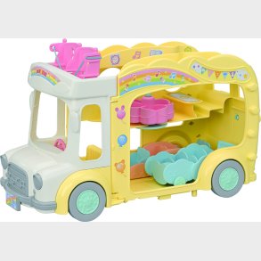 Sylvanian Families - B�rnehave Bus Regnbue Sjov - 5744