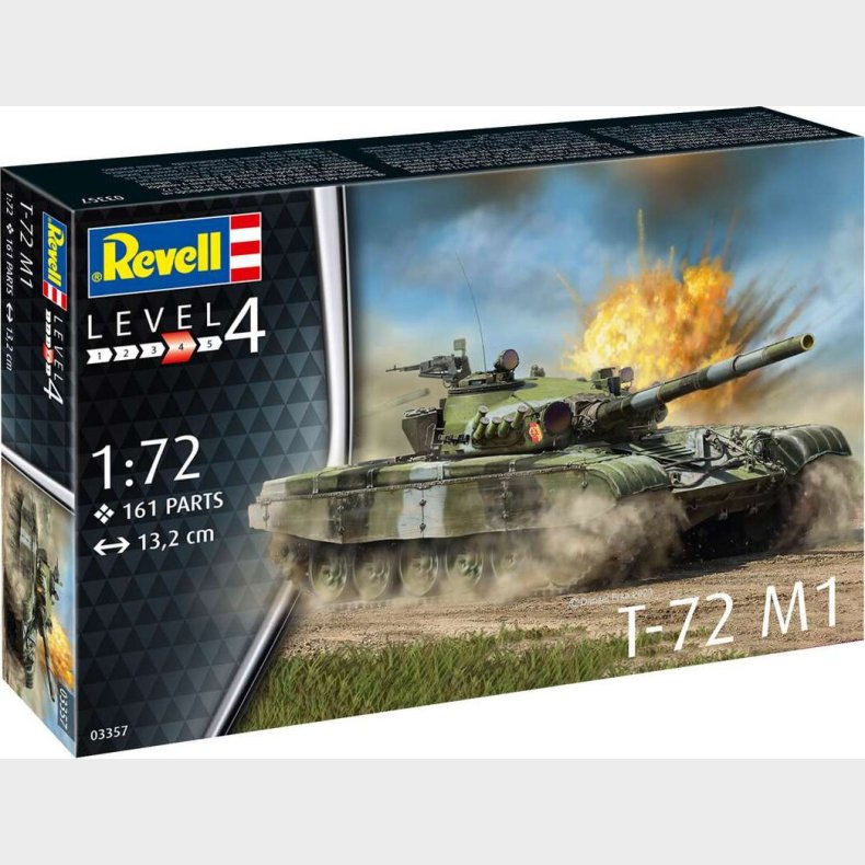 Revell - T-72 M1 Modeltank Bygges�t - 1:72 - Level 4 - 03357
