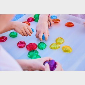 EDX | Taktilskaller - Transparente, 108 stk