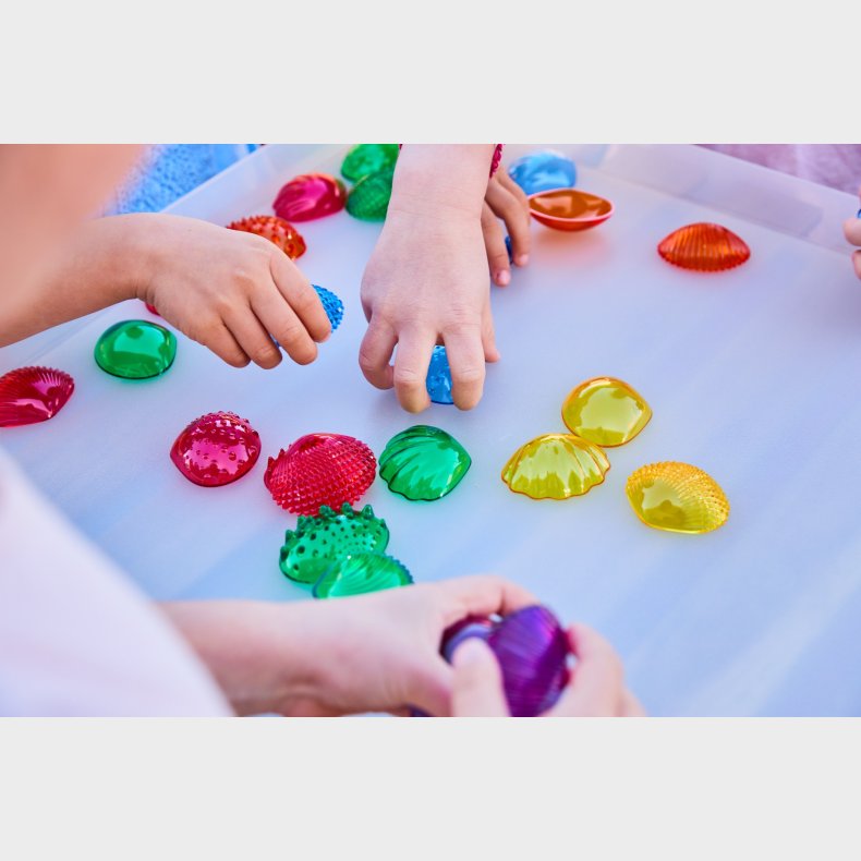 EDX | Taktilskaller - Transparente, 108 stk