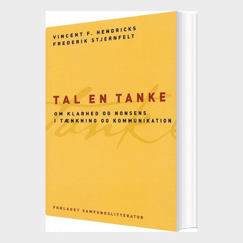 Tal En Tanke - Frederik Stjernfelt - Bog
