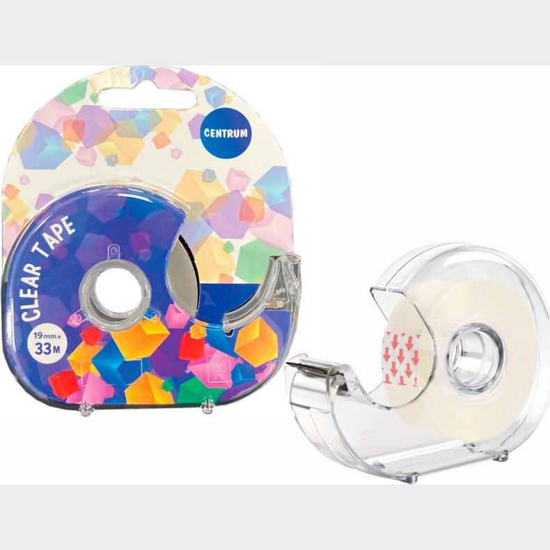 Tape 19 Mm X 33 M - Med Dispencer Blisterkort - Centrum
