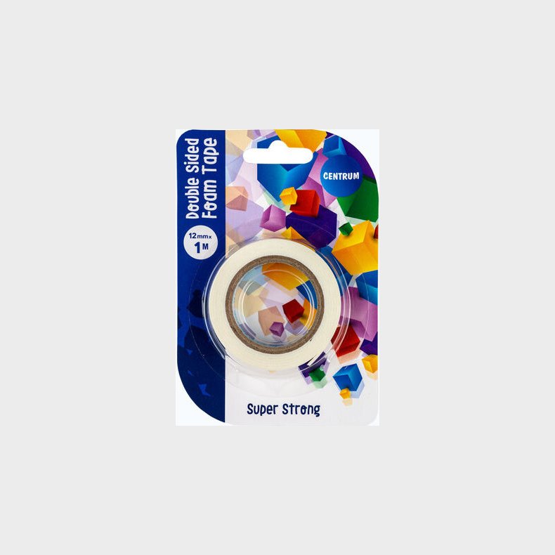 Tape Dobbelsidig Foam Super 12 Mm X 1 M - Centrum