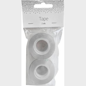 Tape - Klar Tape 18 Mm X 33 M - 2 Ruller - Scanseason
