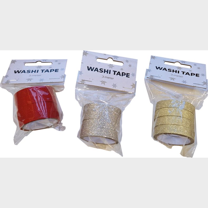 Tape Washi 3 Assorterede 1 Cm X 3meter - Scanseason