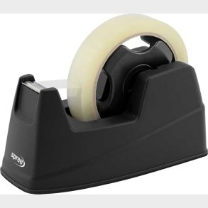 Tapedispenser Til 15-25 Mm Og 33-66 M Tape - Sort