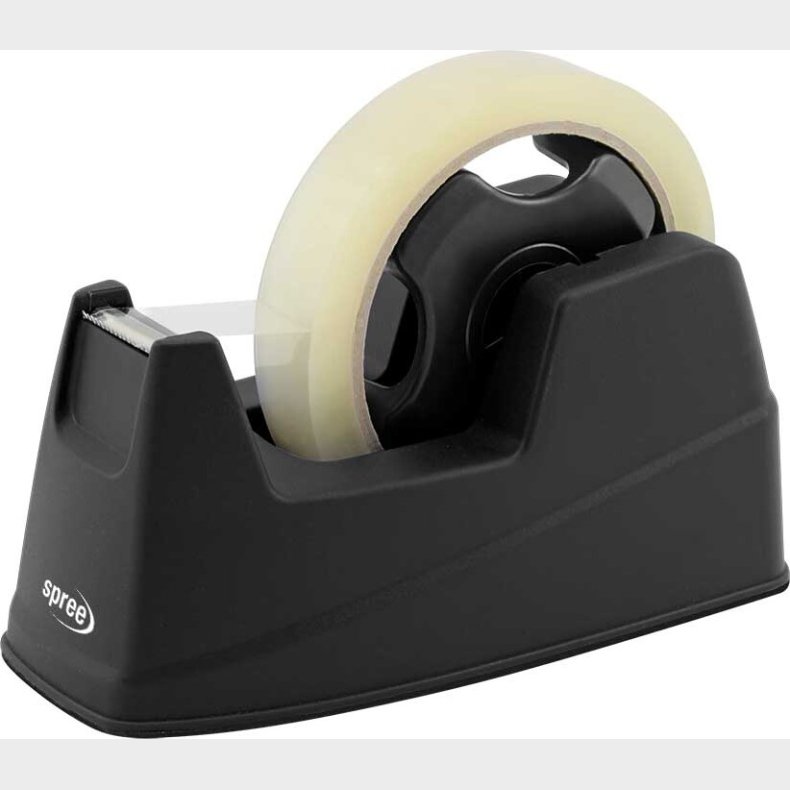 Tapedispenser Til 15-25 Mm Og 33-66 M Tape - Sort