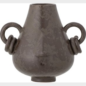 Bloomingville - Tarun Deko Vase - Brun - Stentj - H 18 Cm