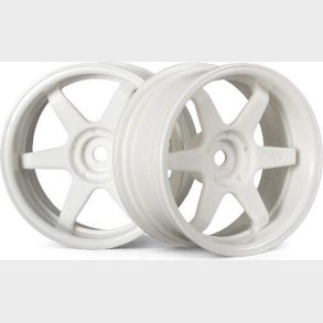 Te37 Wheel 26mm White (6mm Offset) - Hp3845 - Hpi Racing