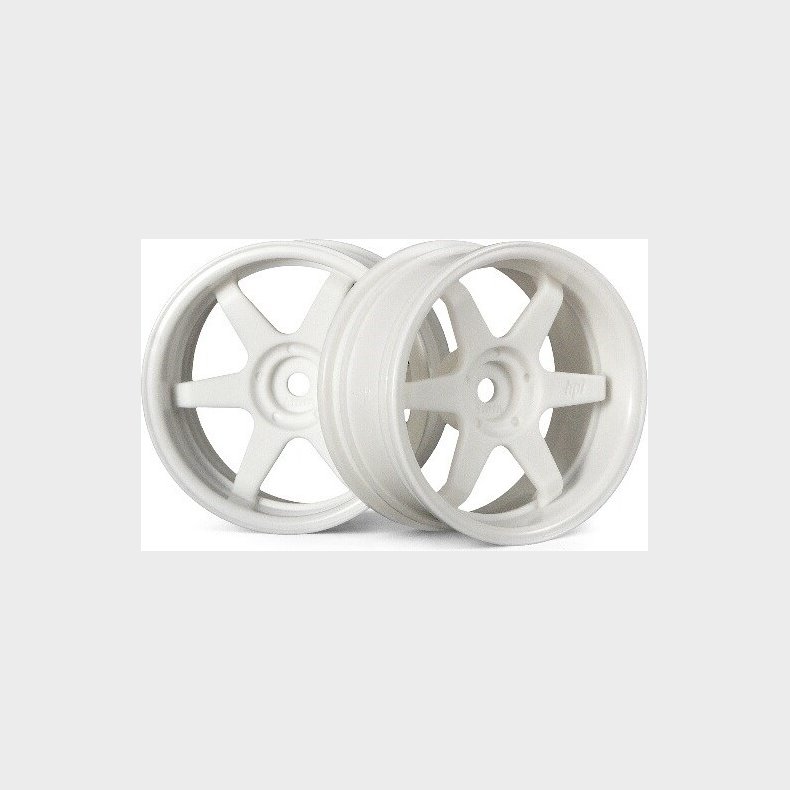 Te37 Wheel 26mm White (6mm Offset) - Hp3845 - Hpi Racing