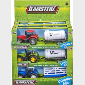 Teamsterz Country Life Die-cast Tractor And Trailer Cdu9 1 Stk - Assorteret