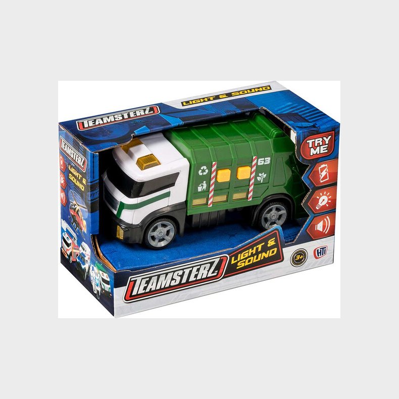 Teamsterz Mighty Machines Small Light And Sound Garbage Truck