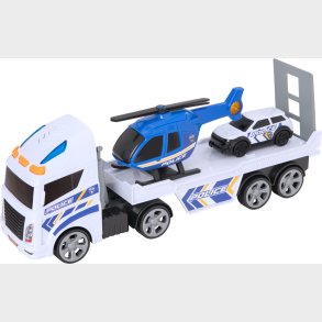 Teamsterz Mighty Machines Small Light And Sound Police Heli Transporter