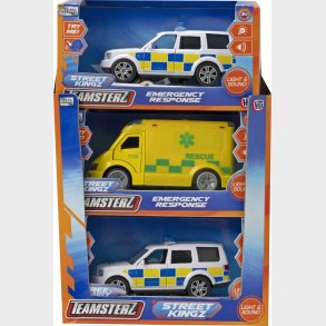 Teamsterz Street Kingz Die-cast Light And Sound Emergency Response Cdu9 2-asst