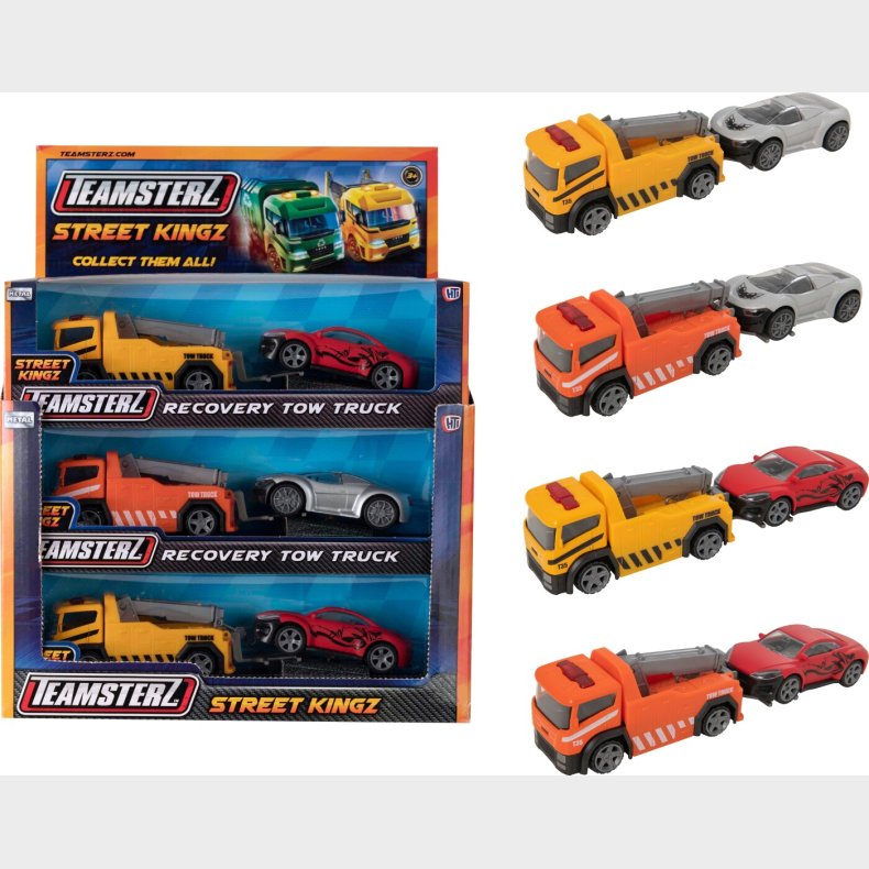 Teamsterz Street Kingz Die-cast Recovery Tow Truck Cdu9 2-asst