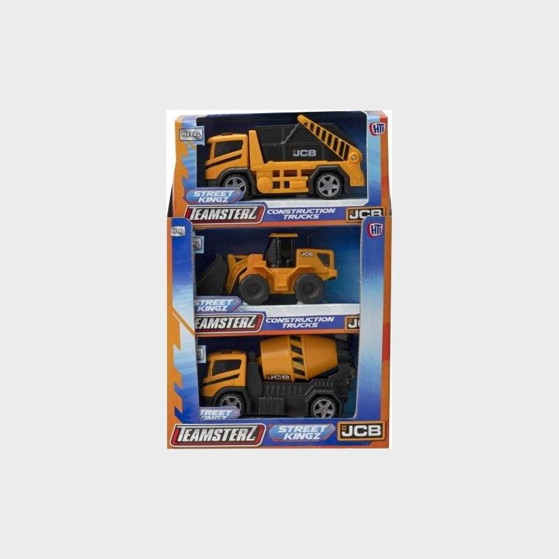 Teamsterz Street Kingz Jcb Construction Trucks Single Cdu12 4-asst