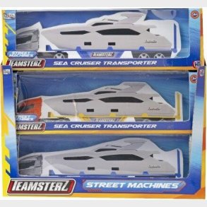 Teamsterz Street Machines Die-cast Sea Cruiser Transporter Cdu12 2-asst