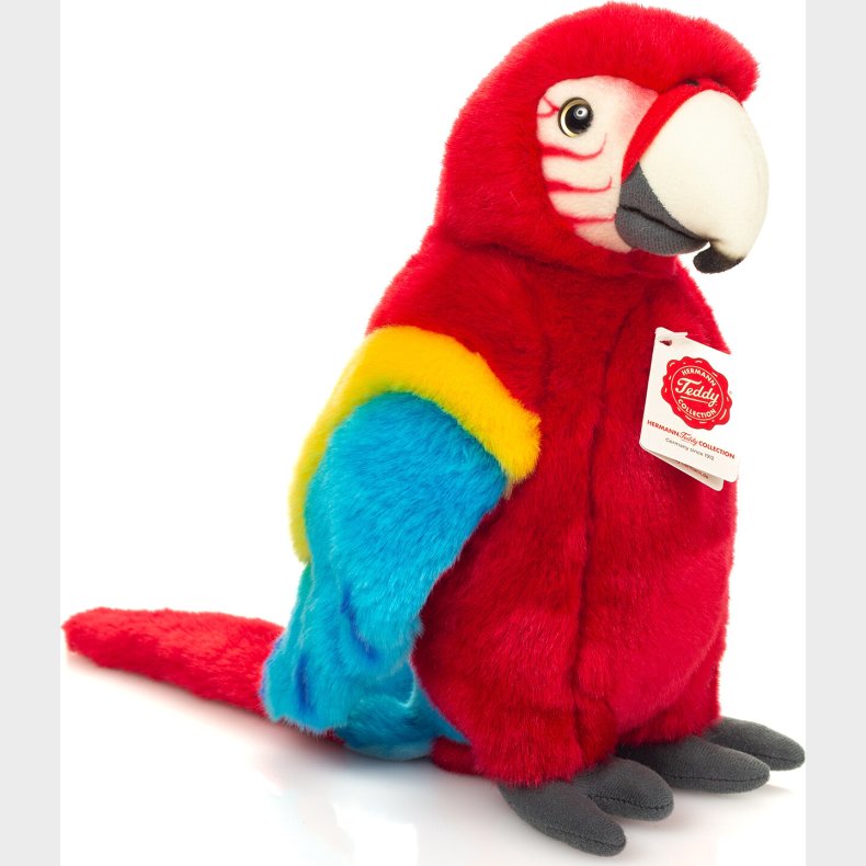 Teddy Hermann - Papeg�je Bamse - Ara - R�d - 27 Cm