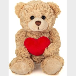 Teddy Hermann - Bamse Bj�rn Med Hjerte - Beige - 20 Cm