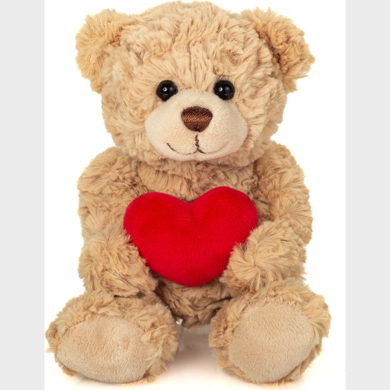 Teddy Hermann - Bamse Bj�rn Med Hjerte - Beige - 20 Cm