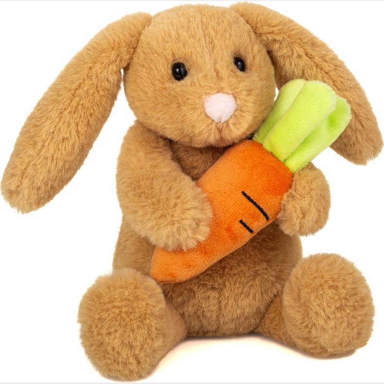 Teddy Hermann - Kanin Bamse Med Gulerod - Lilly - 23 Cm