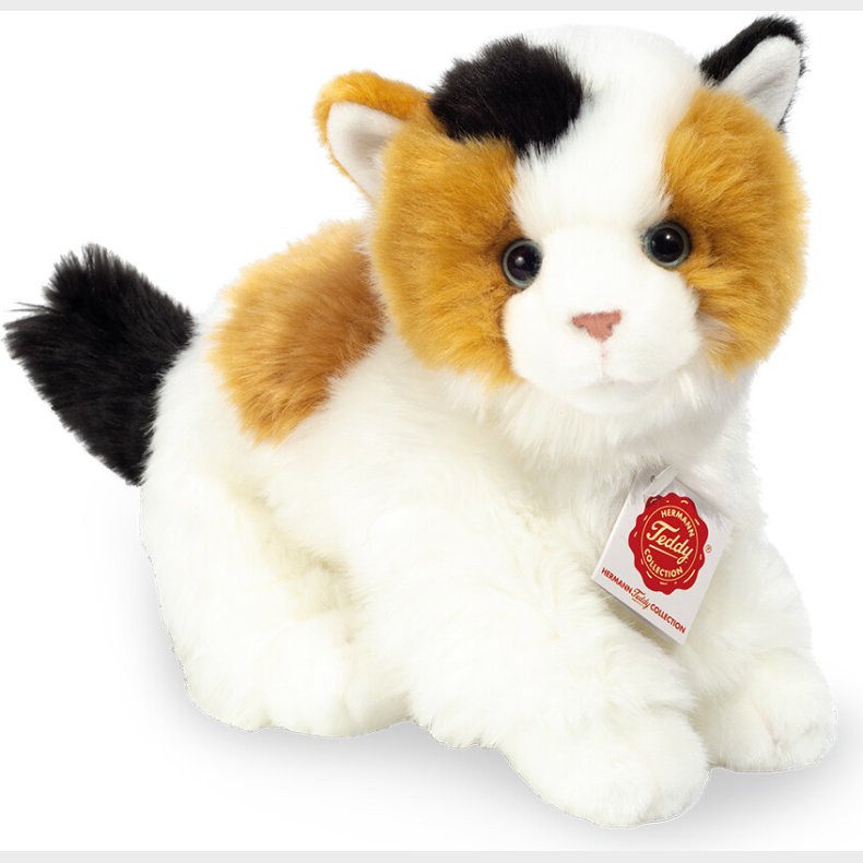 Teddy Hermann - Kat Flerfarvet 24 Cm