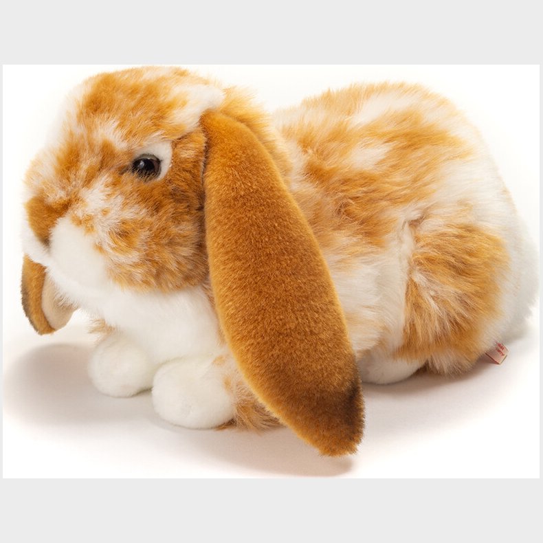Teddy Hermann - Liggende Kanin Brun-hvid 30 Cm