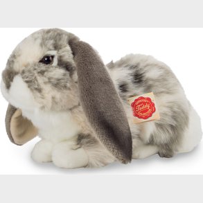 Teddy Hermann - Liggende Kanin Gr�-hvid 30 Cm
