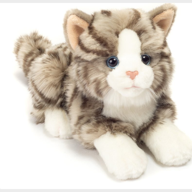 Teddy Hermann - Liggende Kat Gr 20 Cm