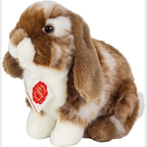 Teddy Hermann - Siddende Kanin Hvid-mrkebrun 20 Cm