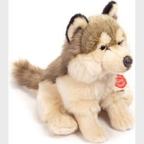 Teddy Hermann - Siddende Ulv 29 Cm